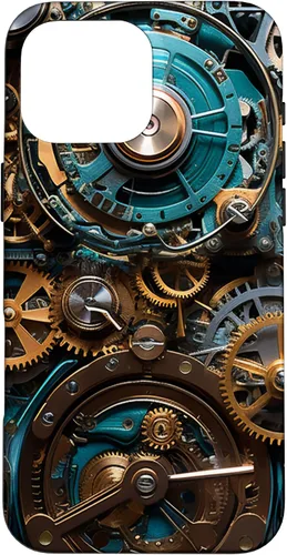 Vista 19 de Mechanical Steampunk Gears Internal Cogwork Mechanism Case for iPhone 17