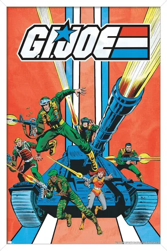 Vista 12 de Trends International GI Joe-Tank - Póster de pared, 14.725 x 22.375 pulgadas, versión enmarcada de madera de granero