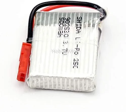 Vista 7 de 3.7 V 1S 500 mAh 25C LiPO batería JST enchufe para mini tamaño FPV Drone RC Quadcopter modelo avión