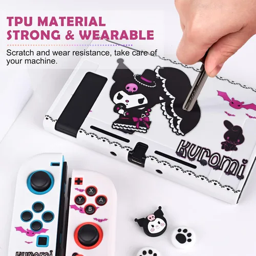 Vista 3 de DLseego Funda protectora para interruptor de conejo de diablo, carcasa de TPU suave, a prueba de golpes, resistente a los arañazos, con 4