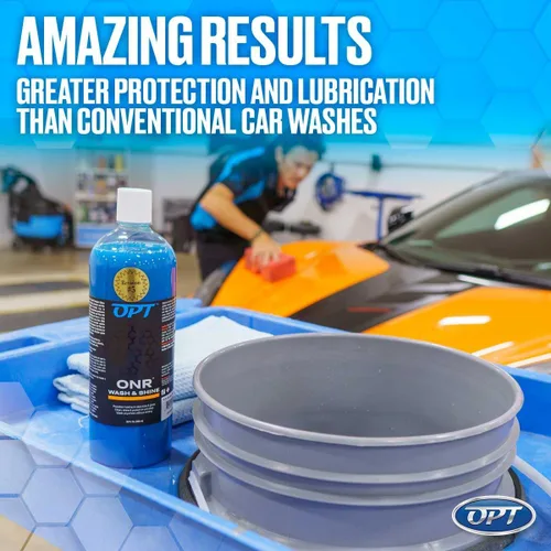 Vista 6 de Optimum No Rinse Wash and Shine Versión 5 - Jabón de Lavado sin Enjuague ONR para Detalle de Auto, Uso en Pintura, Recubrimientos Cerámicos, Vidrio