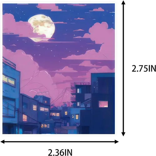 Vista 6 de 50 calcomanías mágicas de fantasía de medianoche C5