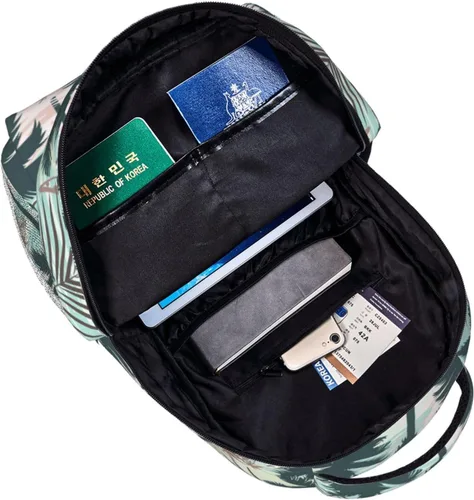 Vista 5 de Palmeras Mochila Casual de Gran Capacidad Ligero Ajustable Para Hombre Para Mujer, Palmeras 8