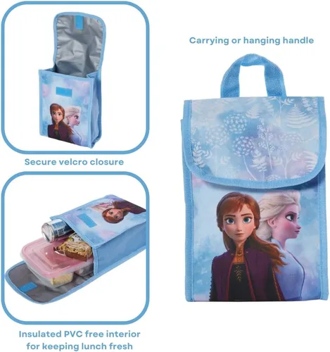 Vista 4 de Fast Forward Juego de mochila para niños, 16 pulgadas con bolsa de almuerzo y botella de agua