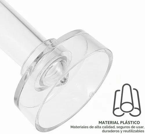 Vista 7 de EXCEART Molde de vela cónico de 2 unidades de 10.43 x 2.04 x 2.04 pulgadas, molde de plástico transparente para hacer velas cónicas