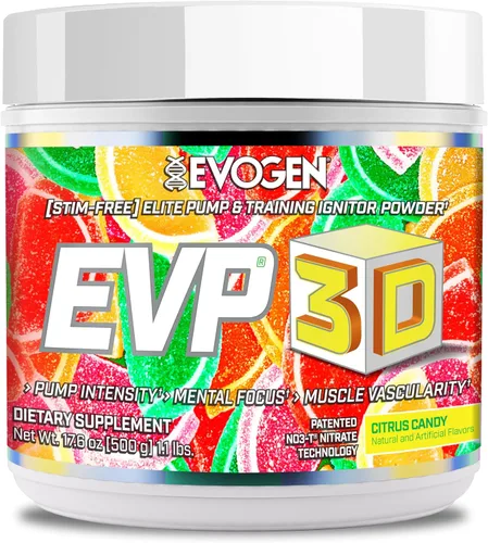 Vista 12 de Evogen EVP-3D Stim-Free Pre-Workout BlackBerry Lemonade 40 porciones