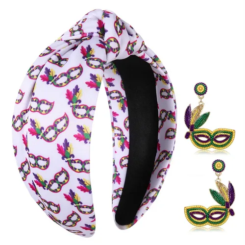 Vista 13 de YAHPERN Diadema para el día de San Valentín para mujer, colorida diadema de algodón con estampado de corazón de conversación XOXO Love, diadema
