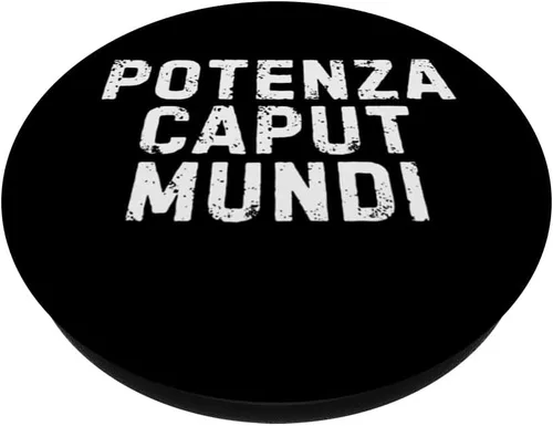 Vista 2 de Potenza Caput Mundi Città Simpatica Uomo Donna Bambino PopSockets Adhesive PopGrip