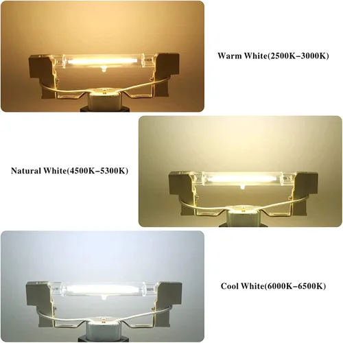 Vista 3 de R7s - 2 bombillas LED de 20 W, regulables, luz COB de 200 W, bombillas halógenas equivalentes a súper brillo, luces LED de doble extremo