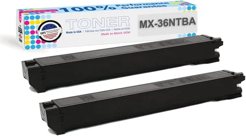 Vista 13 de MADE IN USA TONER Cartucho de repuesto para Sharp MX36NT, MX-2610N MX-2615N MX-3110N MX-3115N MX-3610N (negro, cian, magenta, amarillo, paquete de 4)