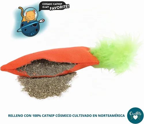 Vista 3 de OurPets Juguete para Gatos 100% Relleno de Cosmic Catnip, 24 quilates