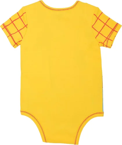 Vista 3 de Disney Pixar Monsters Inc Incredibles Toy Story Mickey Mouse Pooh Lilo & Stitch Baby Bodysuit and Hat Set Newborn to Infant