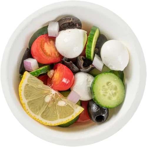 Vista 6 de Restaurantware Pulp Safe - Tazones de ensalada de 8 onzas, sin PFAS añadidos, 100 cuencos desechables – Tapas se venden por separado cuencos