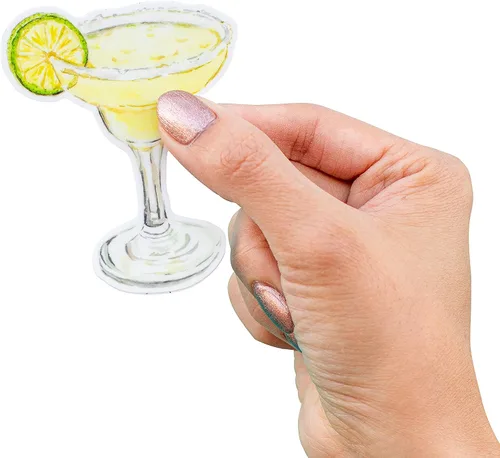 Vista 3 de Margarita Magnet for Refrigerators, Tequila Cocktail Fridge Magnet, for Magnetic Whiteboard Locker, 3 Inch