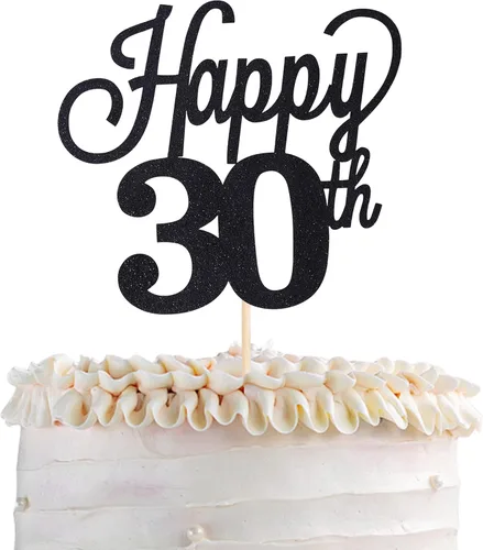 Vista 52 de 1 paquete de decoración para pastel de 12 años, purpurina negra número 12, doce cumpleaños, decoración para felicitaciones a 12 años de edad, 12