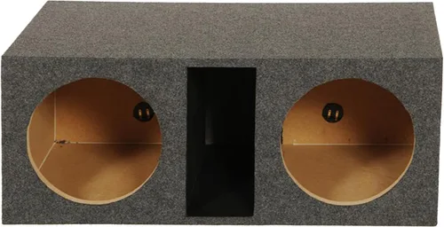 Vista 6 de QPower HD212VL - Caja de subwoofer doble ventilada de 12 pulgadas
