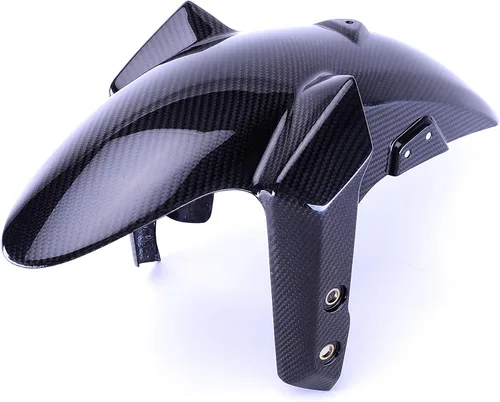 Vista 2 de Bestem CBYA-FZ9-FFD-MT guardabarros delantero de fibra de carbono completo en tejido de sarga para Yamaha FZ-09/MT-09
