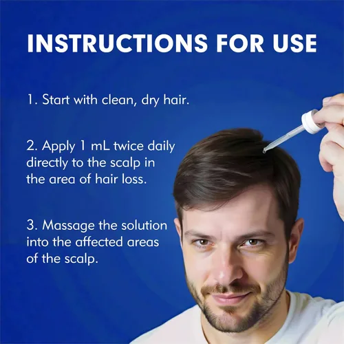 Vista 7 de Fytikal 5% de minoxidil para hombres tratamiento de crecimiento del cabello, solución tópica extra fuerte para adelgazamiento del cabello