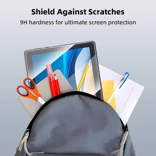 Vista 5 de Onn - Paquete de 3 protectores de pantalla para tablet de 10.1 pulgadas, protector de pantalla de vidrio templado de 10.1 pulgadas para tableta Onn