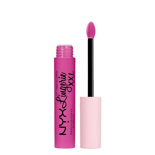 Vista 28 de Nyx - Maquillaje profesional; labial líquido de la línea Lingerie XXL, mate, Undress'd (Color rosa en tono desnudo)