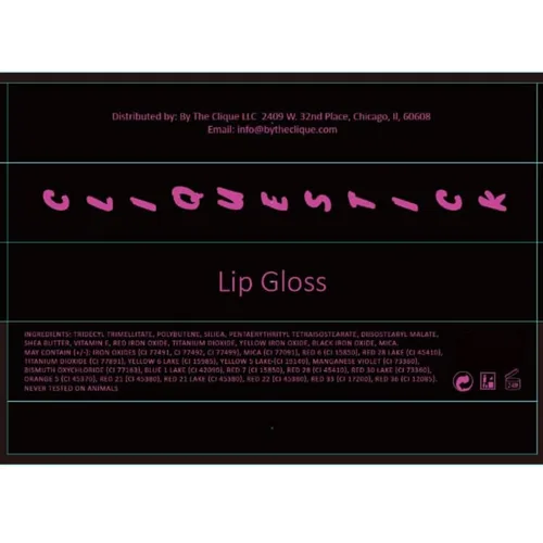 Vista 3 de By The Clique Brillo de labios rosa prémium Blushing Bride..
