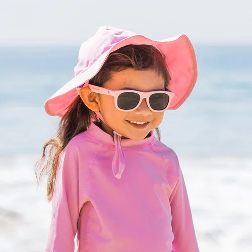 Vista 2 de i play. Sombrero de ala ecológica UPF 50+ para niña