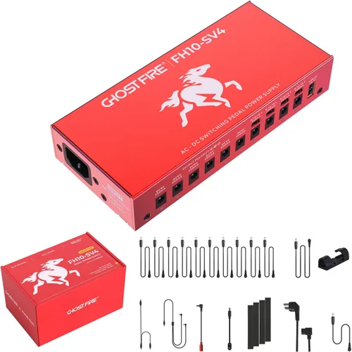 Vista 9 de GHOSTFIRE Fuente de alimentación de pedal verdaderamente aislada con 8 salidas de CC, GP8-SV2 27W Pedal Power Supply with 8 DC Outputs（2