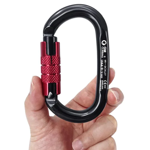 Vista 8 de GM CLIMBING Kit de polea de tendido de enganche para sistema de escalada de cuerda doblada, unidad básica de transporte general, buje de polea