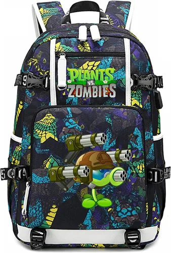 Vista 26 de ISaikoy Plants vs. Zombies Mochila Bolsa para Portátil Color Azul 1