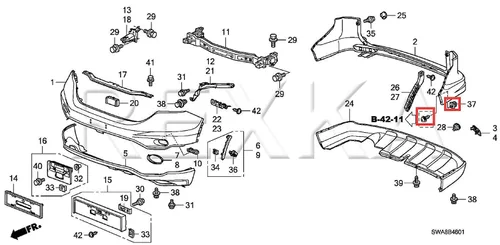 Vista 7 de Rexka Juego de 10 tornillos de nailon para Honda Acura 90114-SE0-000, 90676-SA7-003