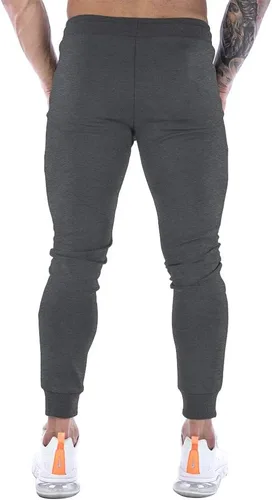 Vista 3 de Wangdo Pantalones deportivos ajustados para hombre, pantalones deportivos cónicos para entrenamiento, pantalones deportivos casuales para correr