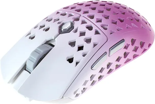 Vista 2 de Vancer Gretxa - Mouse inalámbrico ultraligero para juegos con sensor 3370 PTFE 243oz color rosa desvanecido