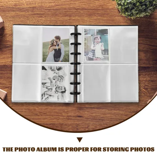 Vista 4 de VICASKY 3 soportes para postales para colección, mini álbumes de fotos, álbum de fotos, álbum de fotos, libro de tarjetas de fotos, libro