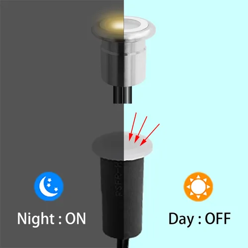 Vista 5 de Kit de luces LED para cubierta, IP67, impermeable, regulable, luz decorativa empotrable para exteriores, jardín, baldosas, escaleras, esquina