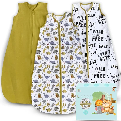 Vista 10 de Cute Castle Baby Sleep Sack - Lightweight 100% Cotton 2-Way Zipper TOG 0.5 Infant Wearable Blanket