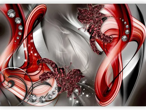 Vista 12 de artgeist Mural de pared Abstracto Púrpura 98x69 in - Papel pintado XXL no tejido Decoración de pared Impresión fotográfica Imagen Diseño Home