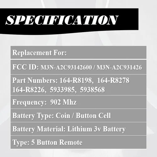 Vista 3 de llave de mando a distancia de repuesto compatible con Ford Explorer Expedition Edge 2017-2022 Escape Lincoln Navigator Aviator Corsair arranque