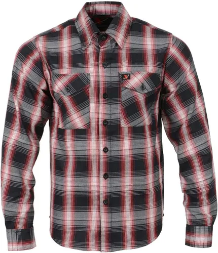 Vista 6 de Milwaukee Leather MNG11659 Men's Black and White with Red Long Sleeve Cotton Flannel Shirt