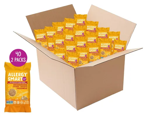 Vista 10 de Allergy Smart Galletas crujientes Sin gluten, sin nueces, sin huevo, sin soja, sin lácteos, sin OMG, Kosher Delicioso aperitivo escolar a base
