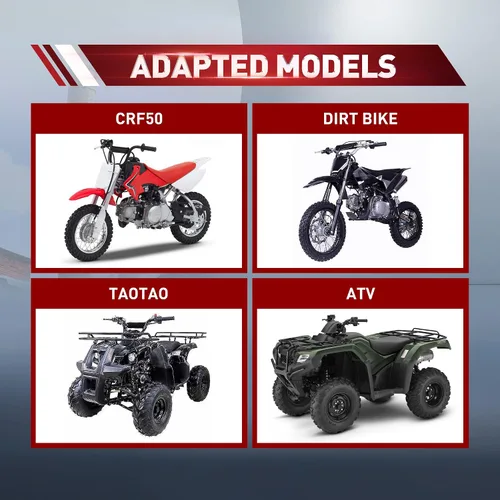 Vista 6 de WOOSTAR Tapa de depósito de combustible CNC de repuesto para Taotao Roketa Apollo SSR 50cc 70cc 110cc 125cc 150cc ATV Dirt Bike Pit Bike Negro