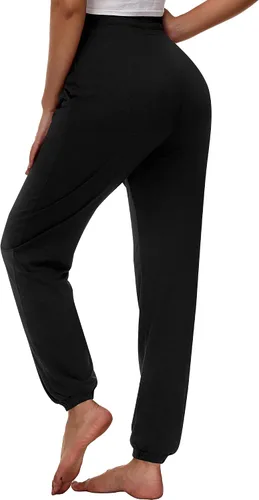 Vista 4 de Ficerd 3 piezas de pantalones deportivos para mujer, casuales, suaves, de descanso, cintura alta, atléticos con bolsillos
