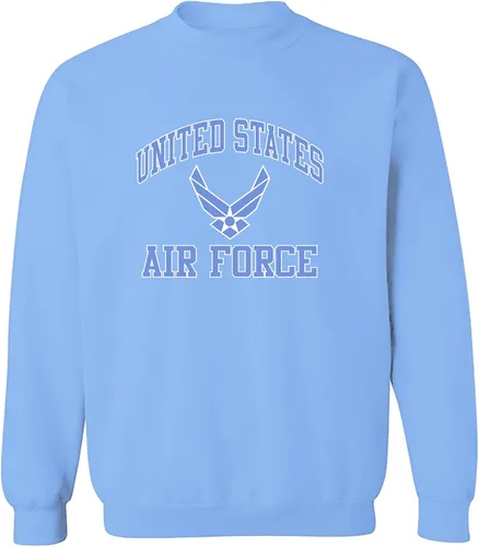 Vista 4 de zerogravitee Air Force Wings Sudadera con cuello redondo y estampado azul/blanco Azul marino