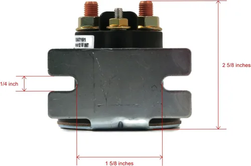 Vista 3 de The ROP Shop Solenoide resistente de 12 voltios, servicio intermitente, para Boss RT3 Standard Steel Plow