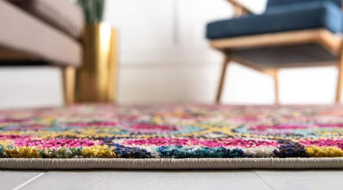 Vista 5 de Alfombra de Área de la Colección Vita de Unique Loom - O' Keefe (2' 2" x 3' 1" Rectángulo, Multicolor/Azul)