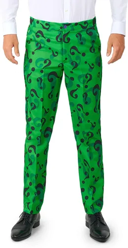 Vista 3 de Suitmeister Disfraz de hombre - The Riddler DC Characters Slim Fit Suit - Verde