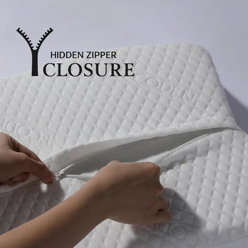 Vista 7 de Tencel Funda de almohada – Funda de almohada refrescante, hipoalergénica, ecológica para 2.0 FreeFlow con cremallera oculta