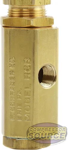 Vista 4 de Nueva válvula de descargador piloto para compresor de aire 1/4" FPT - 140-175 PSI