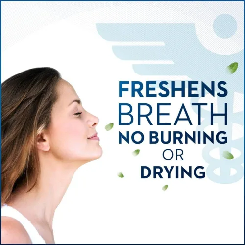Vista 5 de Oral-B Enjuague bucal con enjuague bucal Dry Mouth Hydrizing Mint, 16 Fl Oz