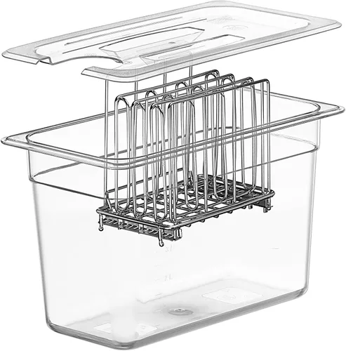 Vista 3 de LIPAVI Tapa C5L-AN para contenedor LIPAVI C5 Sous Vide, con corte de precisión para el circulador de inmersión ANOVA NANO