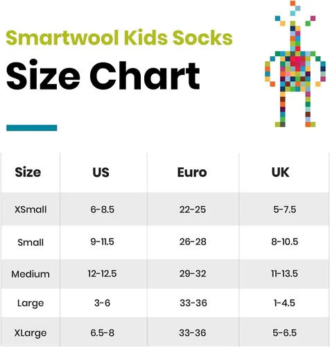 Vista 3 de Smartwool Wintersport - Calcetín OTC con patrón de Yeti para niños